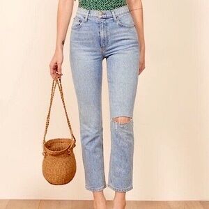 Reformation Serena High-Rise Ankle Jeans, NEW